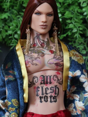 "All Flesh Rots": Azrael OOAK doll full set