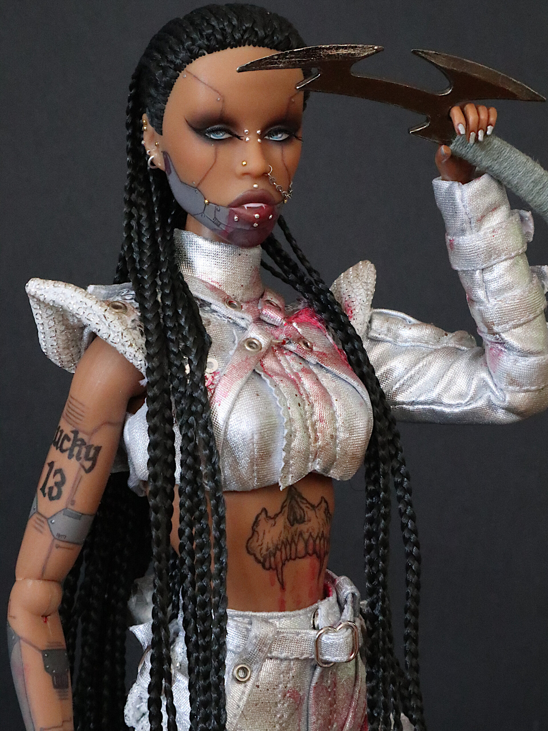 "Edge of the blade" OOAK RuPaul Full set doll